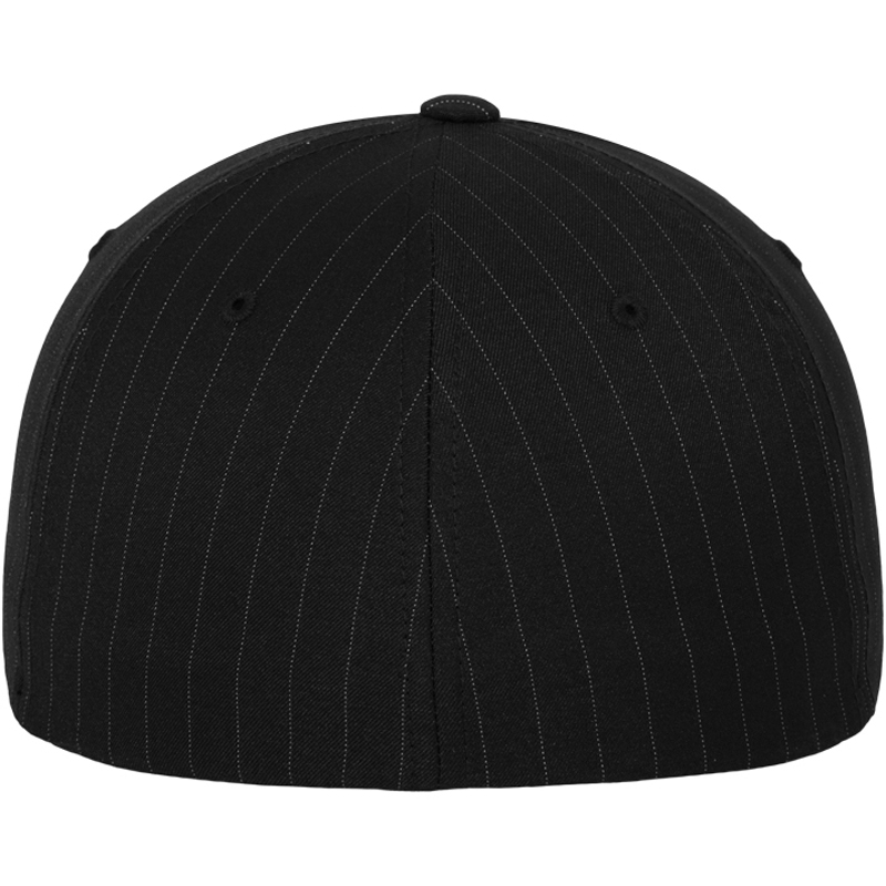 Self-colored Stylish Pinstripes Black Cap