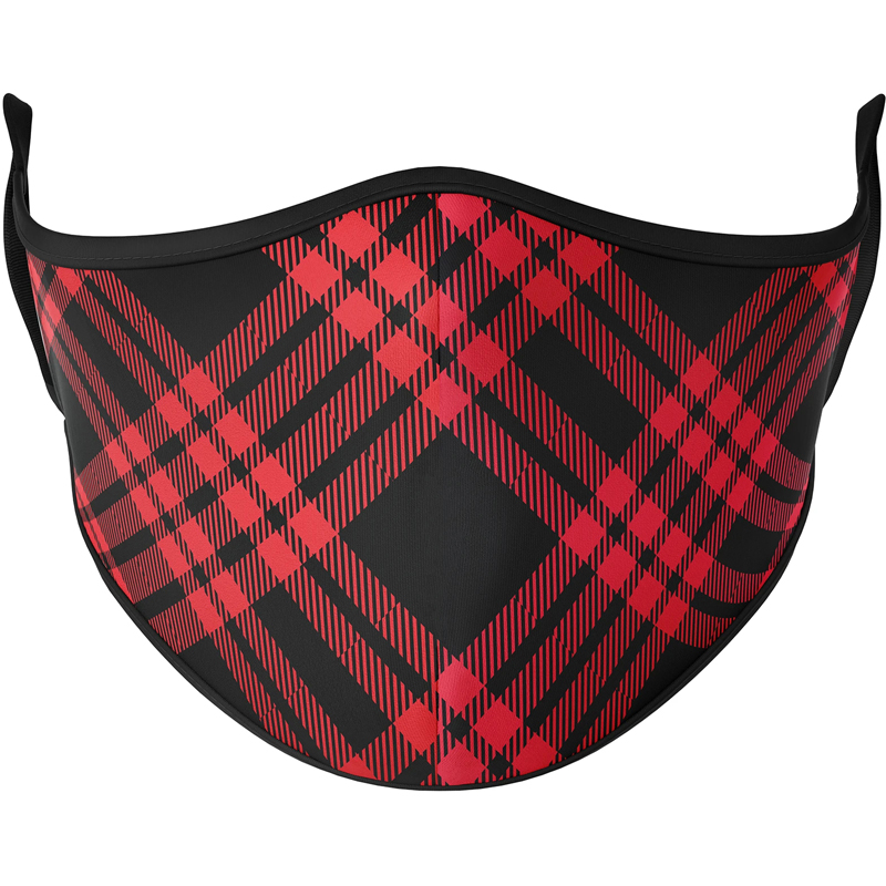 Dark Plaid Reusable Face Masks