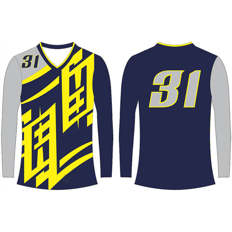 Women Full Sleeve Sublimated Volleyball Jersey