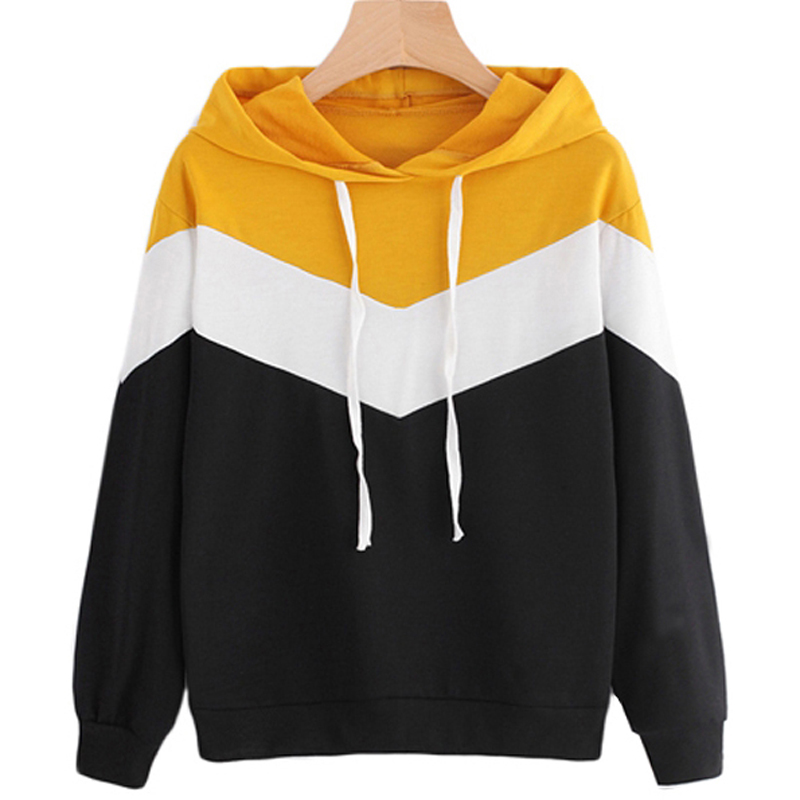 Multi Color Patchwork Hoodies