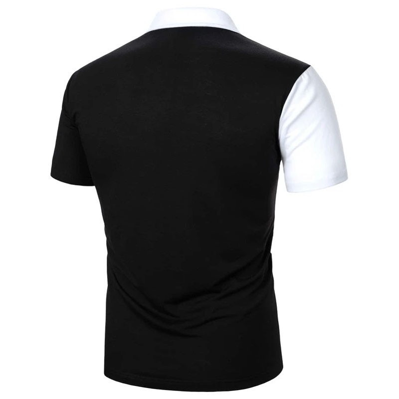 Black & White Two Tone Polo Shirts
